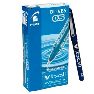 Bolígrafo Pilot V-Ball Azul 0.5mm - Presentación en caja 12 uds