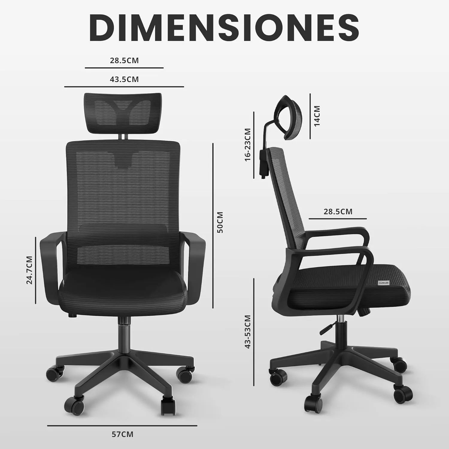 Silla ergonómica oficina - Imagen 3